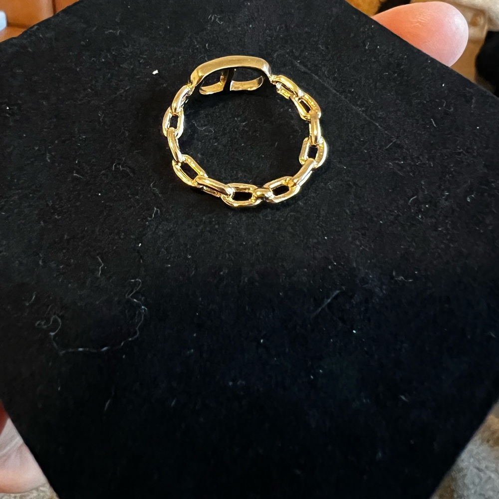 18k Gold filled Ring Chain Style - Picture 7 of 8
